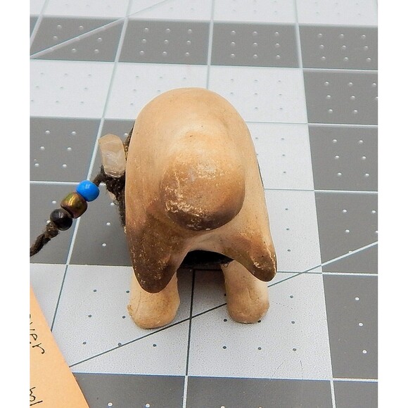 Fetish Rustic Beaver Offering Signed OC 3 inch Southwest Decor - Picture 8 of 10